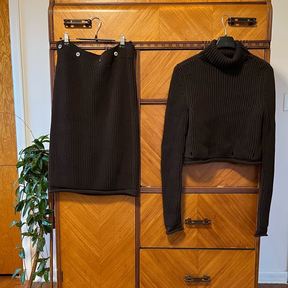 Bottega Veneta Ribbed Knit Chunky Cotton Dress - Picture 5 of 6